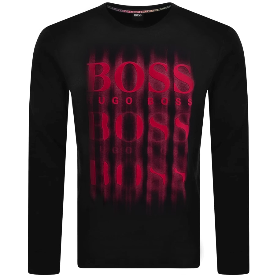 Alternative Image for ProductBOSS WBlurry Sweatshirt Black1